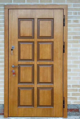 Уличная термодверь с МДФ шпон Уличная термодверь с МДФ шпон