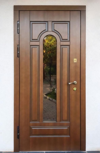 Утепленная дверь с окном Утепленная дверь с окном