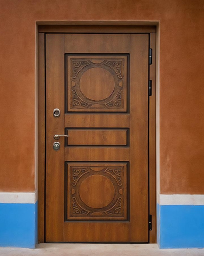 Термодверь МДФ, вид с улицы Термодверь МДФ, вид с улицы