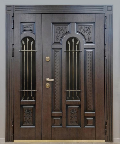 Полуторная дверь со стеклами Полуторная дверь со стеклами