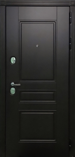 Квартирная металлическая дверь с черными панелями МДФ RAL Квартирная металлическая дверь с черными панелями МДФ RAL